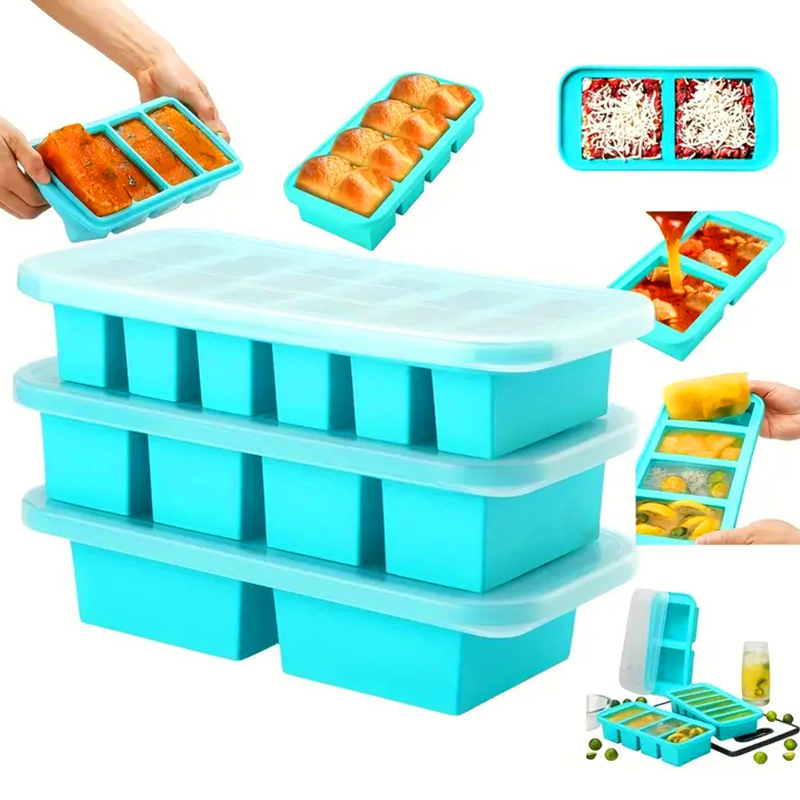 Meal Prep Chef - 2 veya 3 parçalı silikon dondurucu