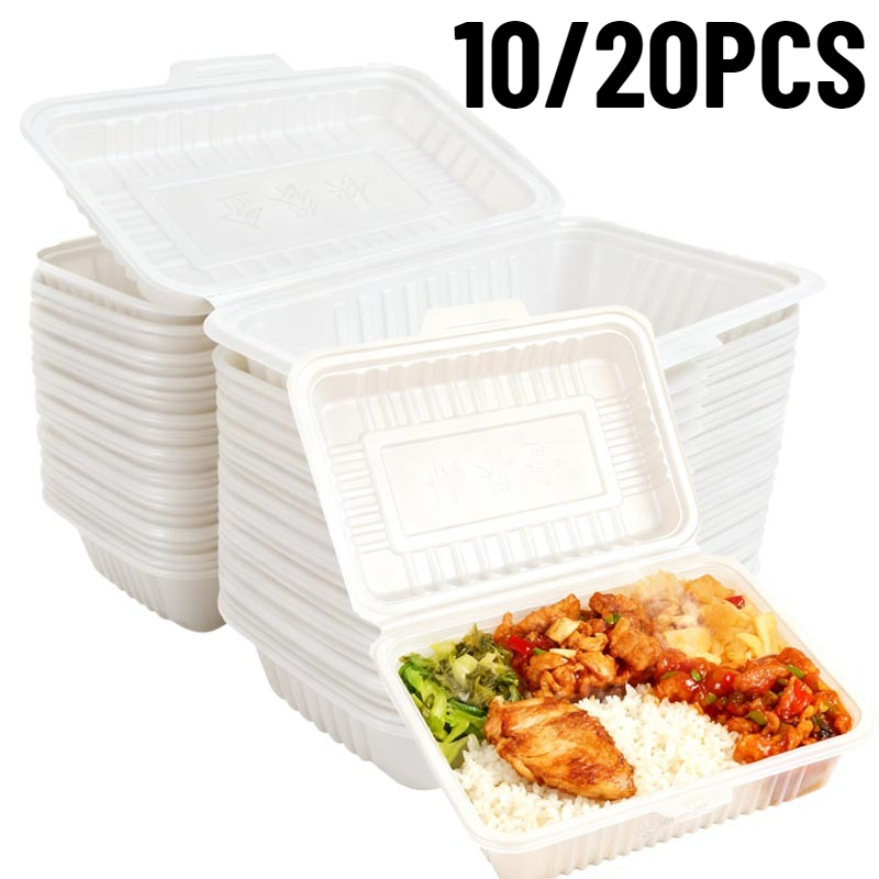 Salad Container Jar - 10/20 adet tek kullanımlık öğle yemeği