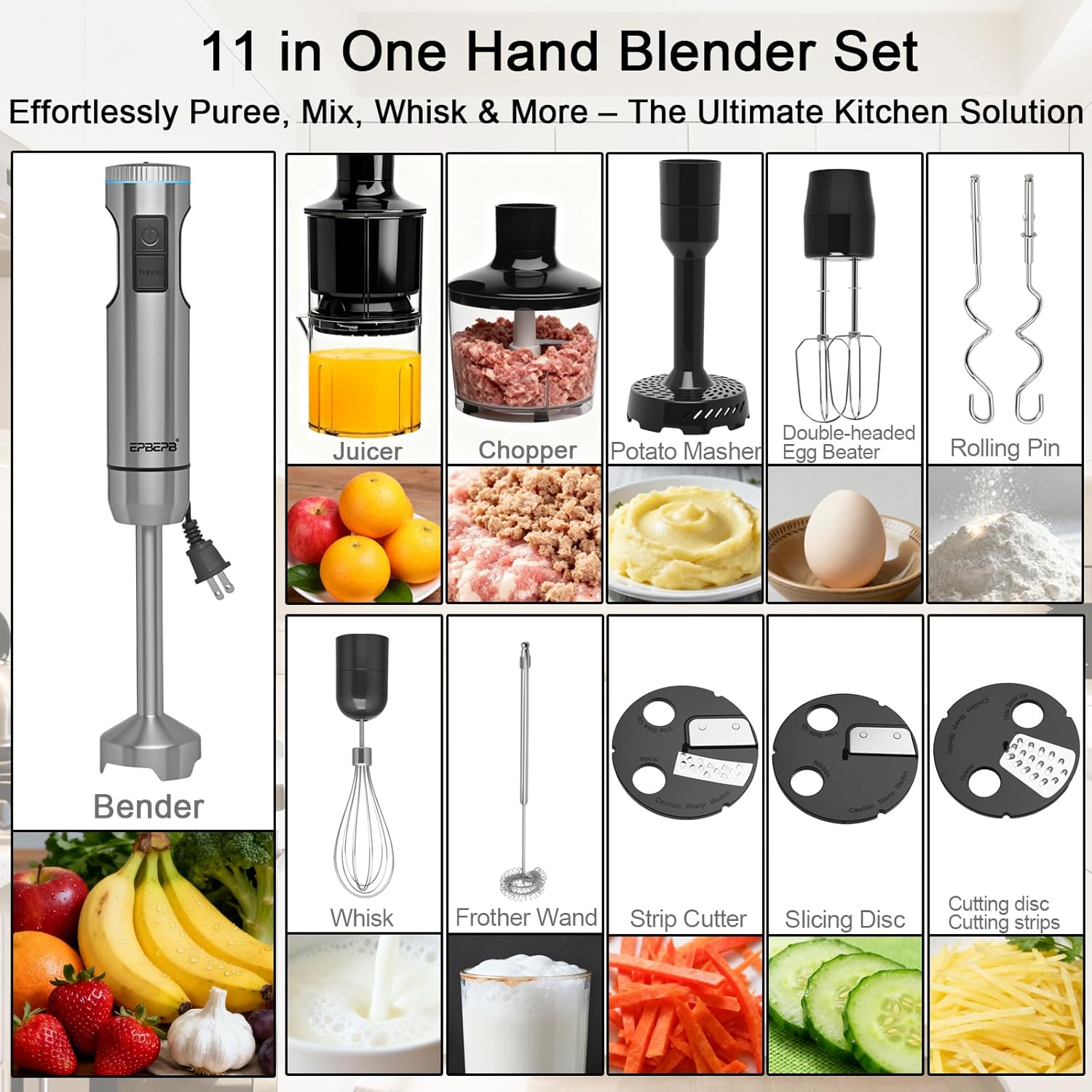 1000W 12'si 1 Arada Daldırma T - Meal Prep Smoothies incelemesi ve fiyatı