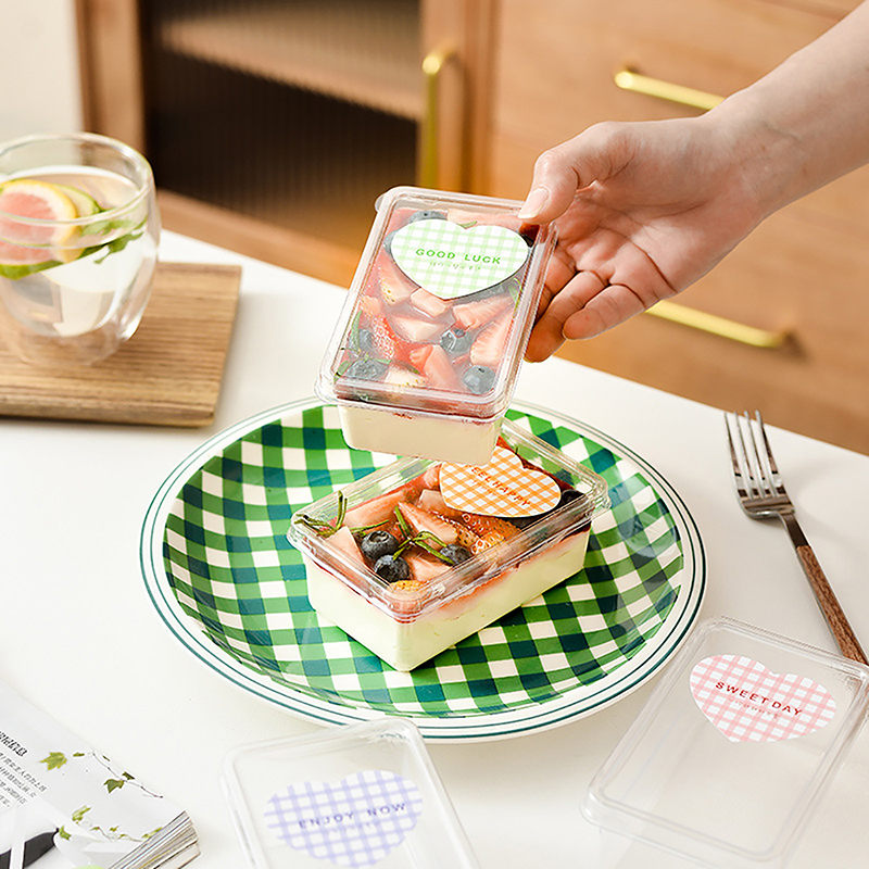 Kapaklı 10 adet şeffaf tatlı k - Salad Container Jar incelemesi ve fiyatı